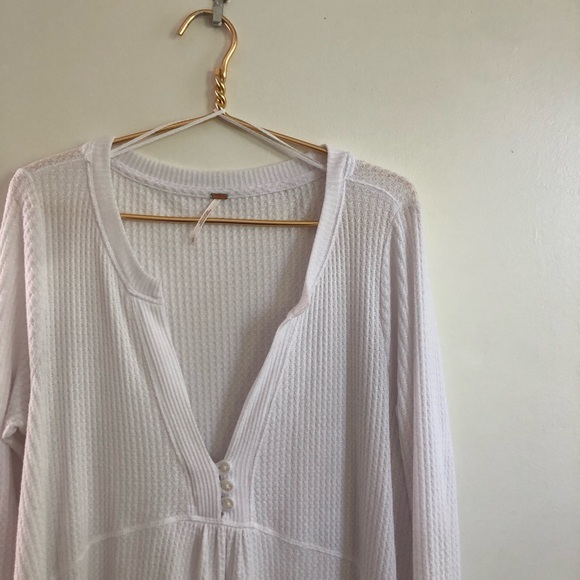 Free People White Olivia Henley Tunic - Picture 8 of 9